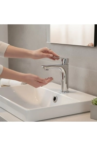 Lavabo Bataryası Yüksek Model Kolay Abdest Tulipa Serisi Pirinç Malzeme Leke ve Kireç Tutmaz